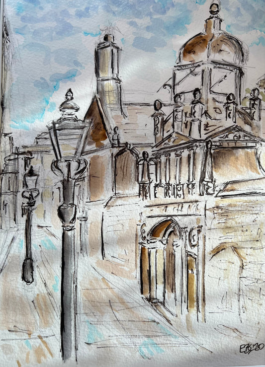 Early morning light Gonville & Caius