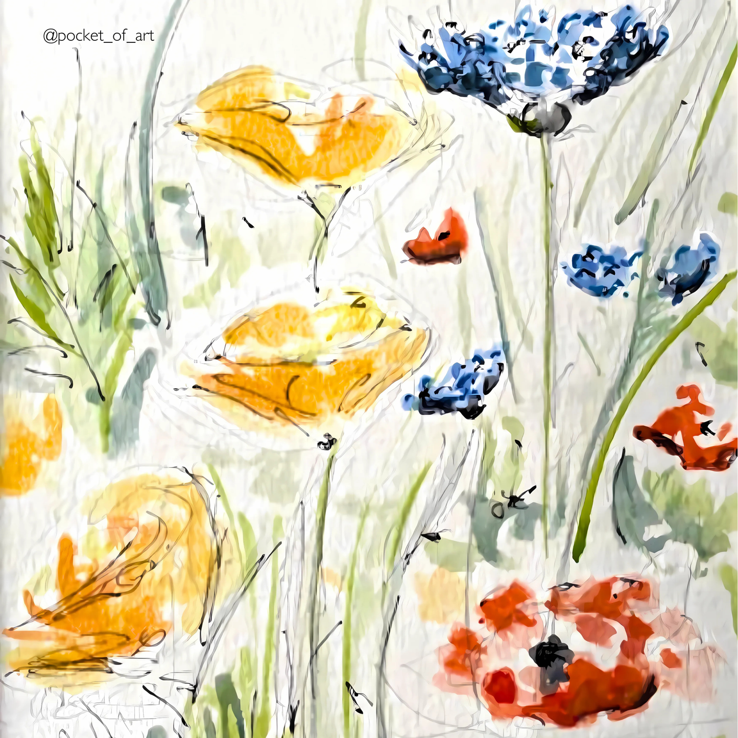 Artistic Coaster Wild Meadow