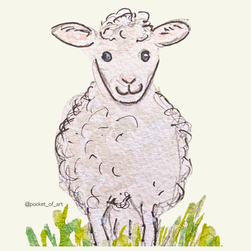 Artistic Coaster Sheep Pocket of Art