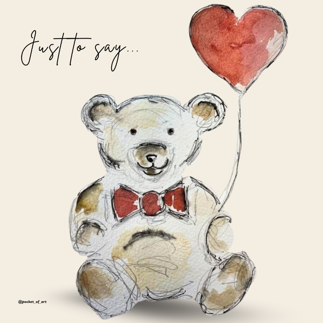 Teddy with Balloon Heart T-Shirt