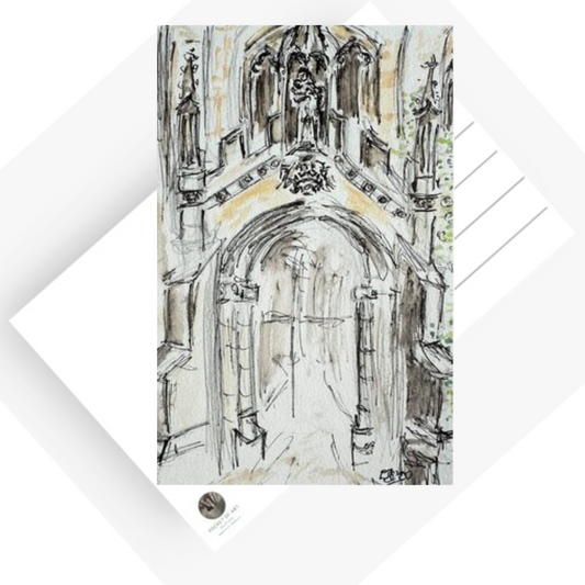 South Porch Great St Mary's Postcard - Pocket of Art