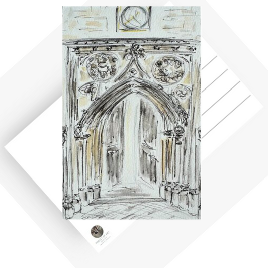West Door Great St Mary's Postcard