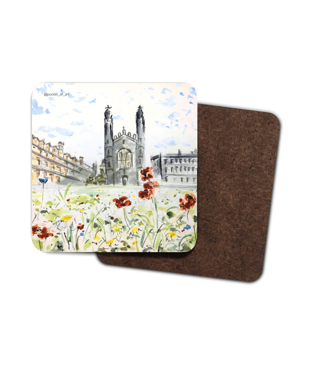 Artistic Coaster King's College Cambridge Pocket of Art