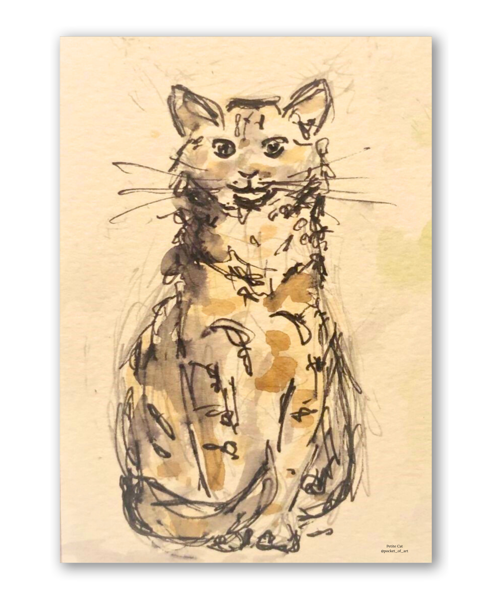 Fine art Lustre Poster Print - Petite Cat