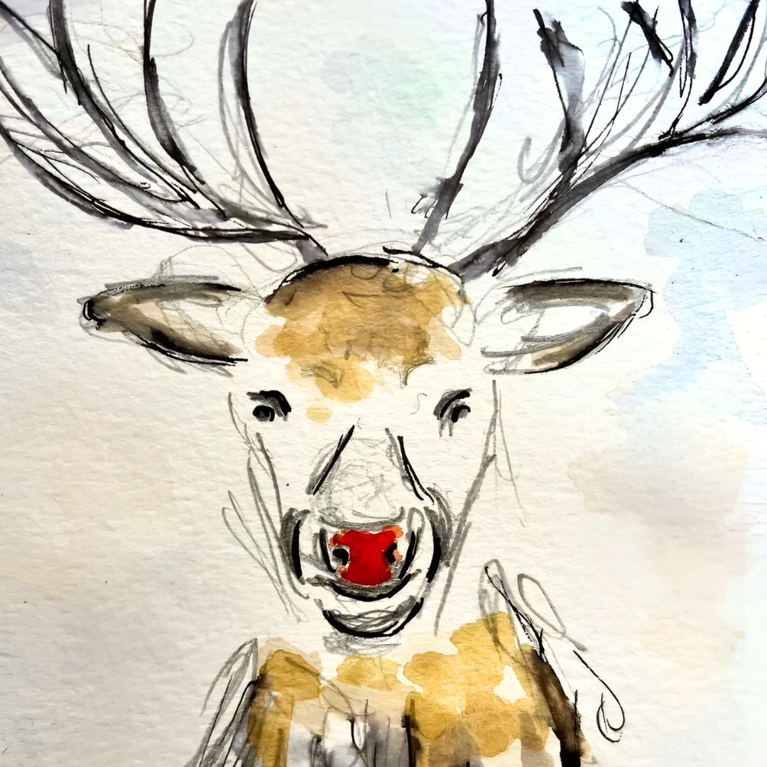 Teddy with Reindeer Tshirt