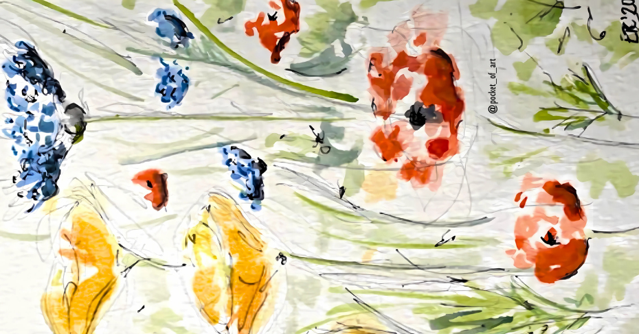 Summer Meadow Keyring Pocket of Art