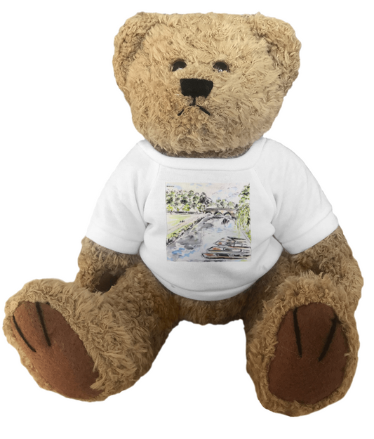 Teddy with Riverside Punts T-Shirt