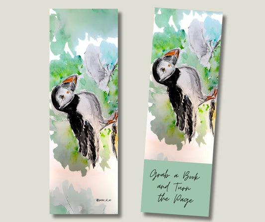 Bookmark Puffin Pocket of Art