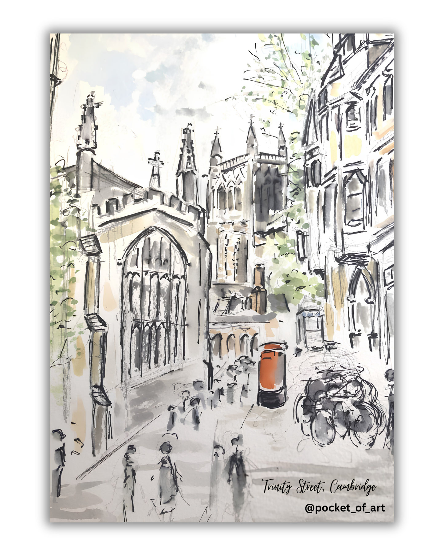 Trinity St, Cambridge Print