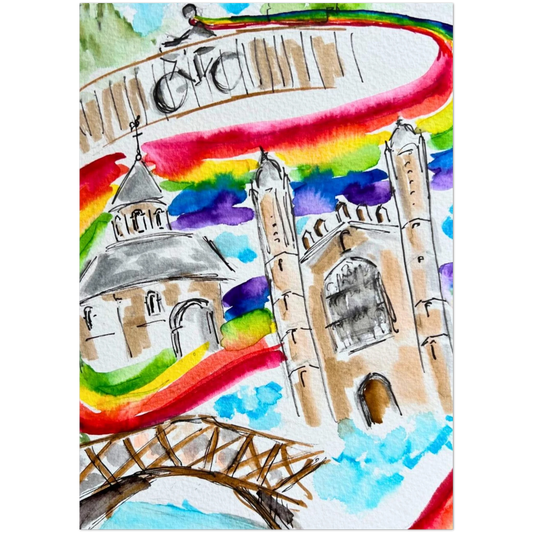 Cambridge Rainbow Postcards x 10