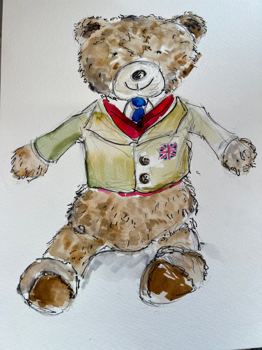 Teddy Edgar Watercolour Artwork