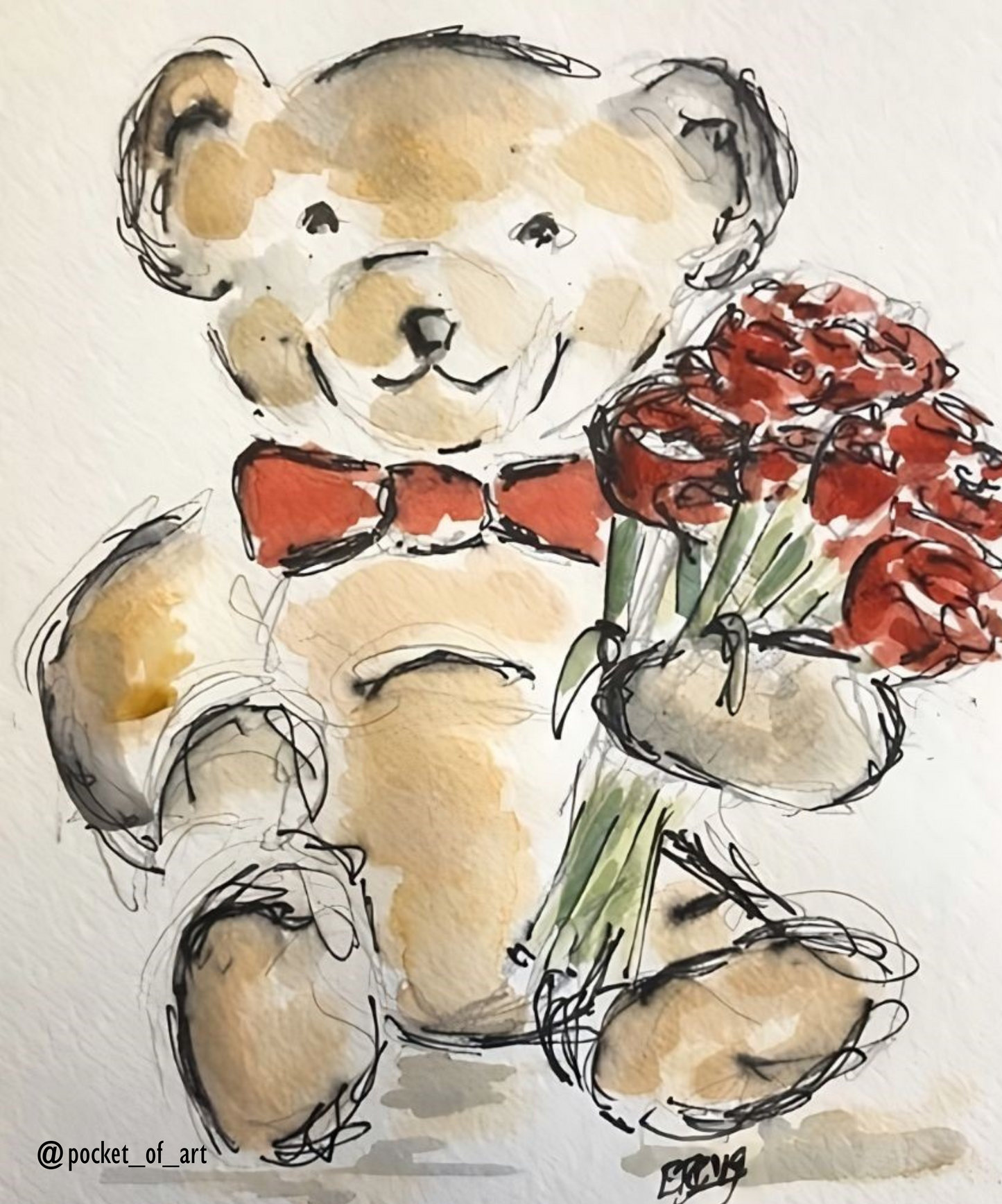 Teddy with Roses Tshirt