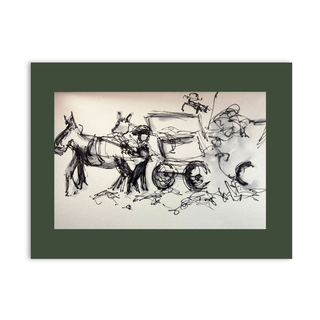 Sketch of King's Meadow Harvest