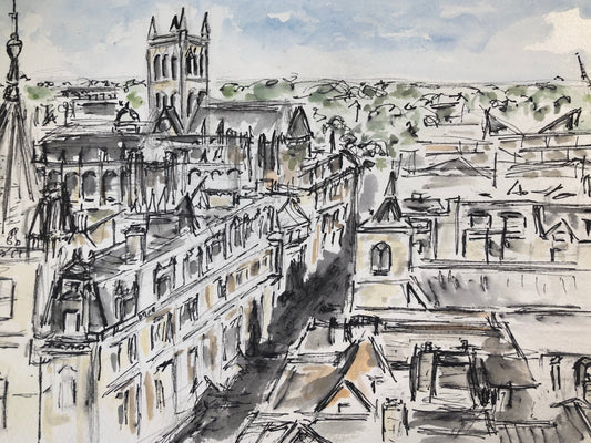 View from the tower of Great St Mary's - Cambridge