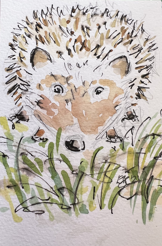 Holly Hedgehog - Pocket of Art Illustration