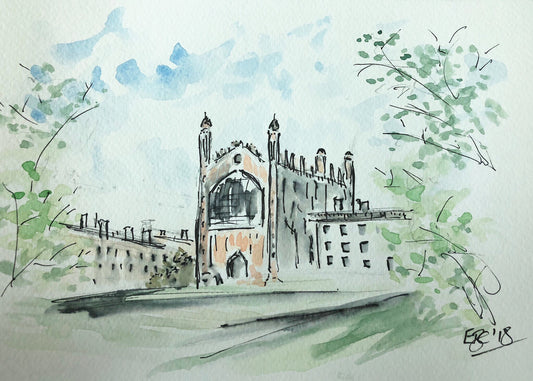 King's College summer view Postcard