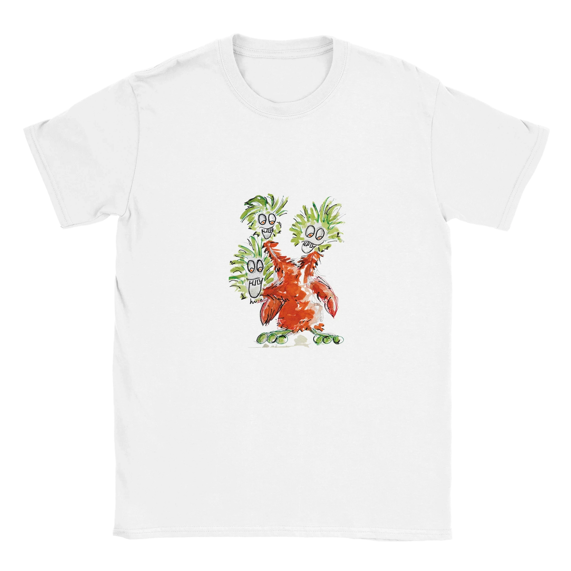 Classic Unisex Crewneck T-shirt with Red Monster T-Shirt