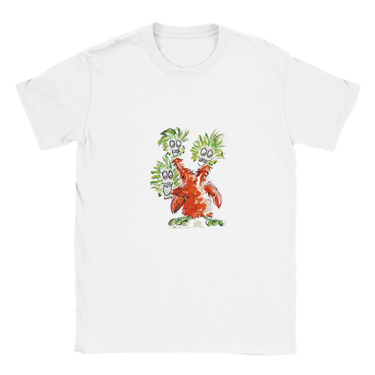 Classic Unisex Crewneck T-shirt with Red Monster T-Shirt