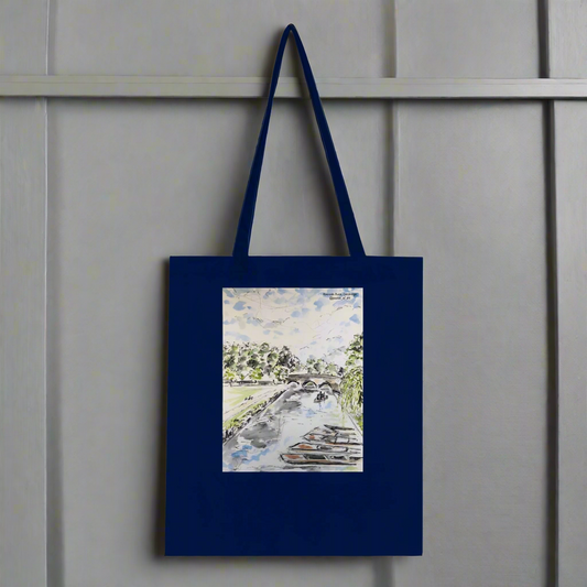 Tote Bag - Riverside Punts, Cambridge