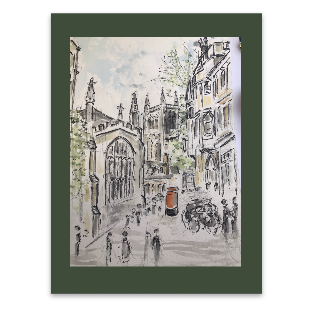 The red post box, Trinity Street, Cambridge