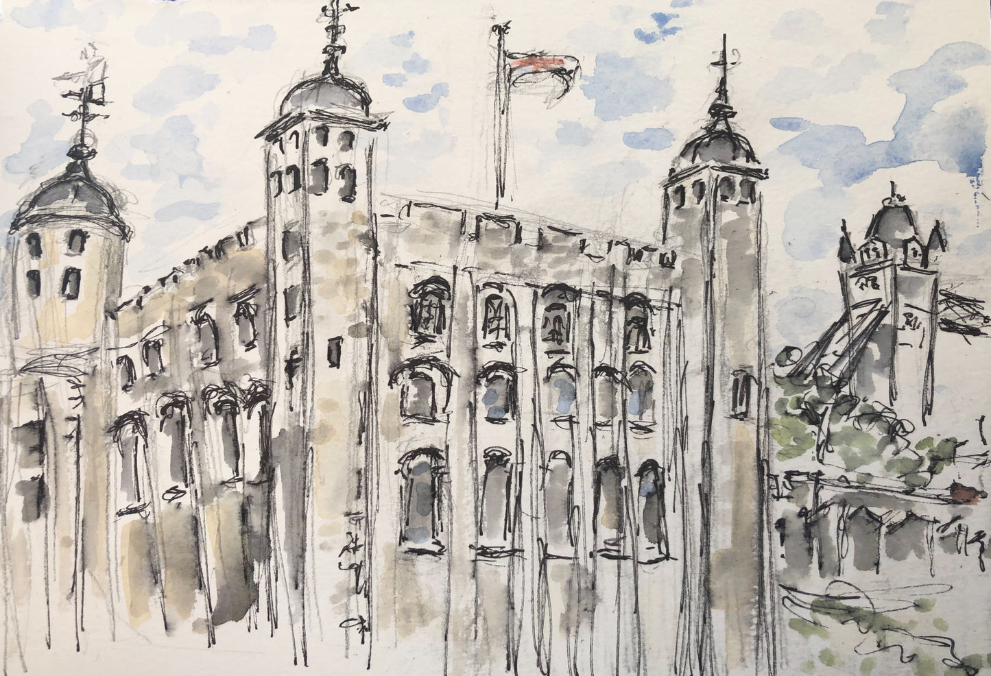 Tower of London watercolour
