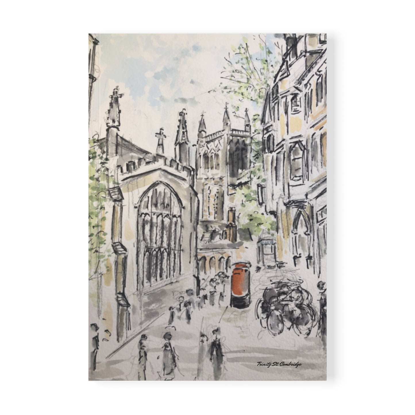 A5 Softcover Notebook - Trinity St, Cambridge