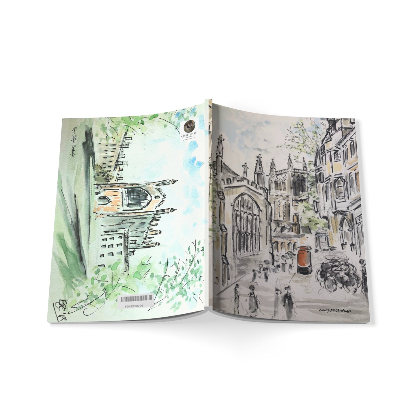 A5 Softcover Notebook - Trinity St, Cambridge