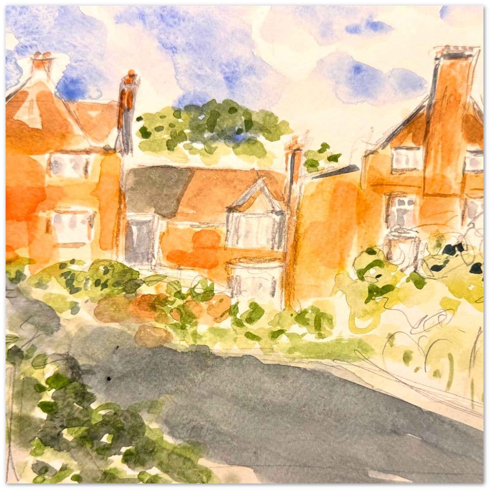 Westcott House View Greeting Cards (Pack of 10) with Envelopes