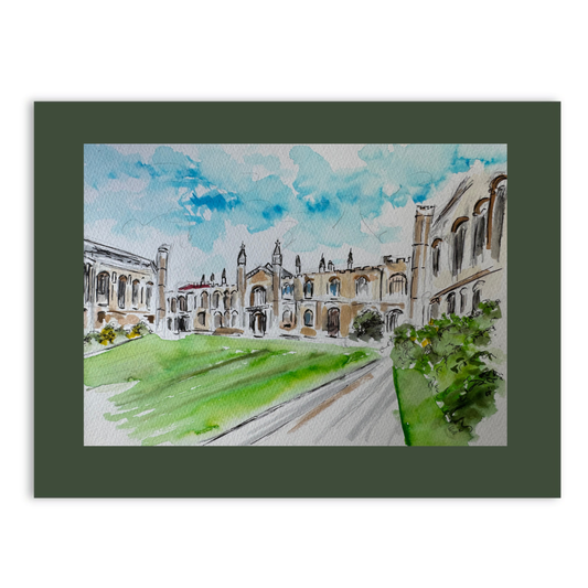 Corpus Christi College, Cambridge watercolour