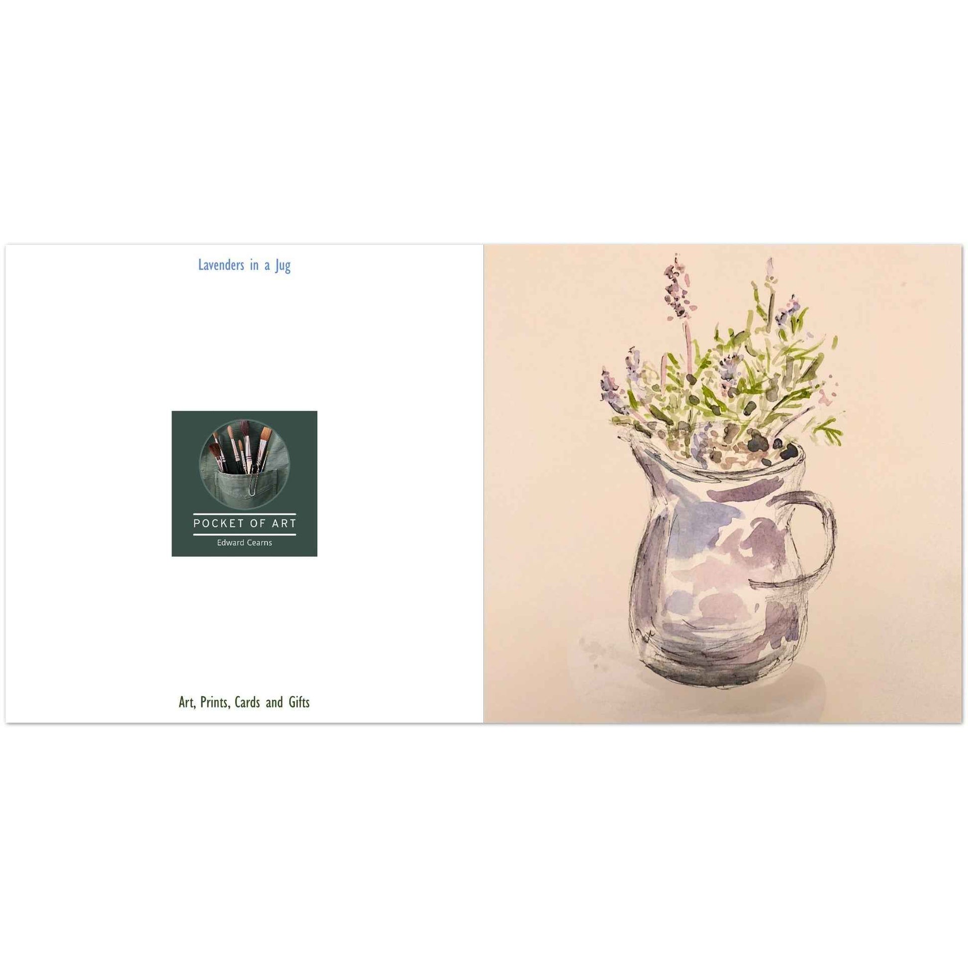 Lavenders in a jug Greeting Cards (Pack of 10) with Envelopes