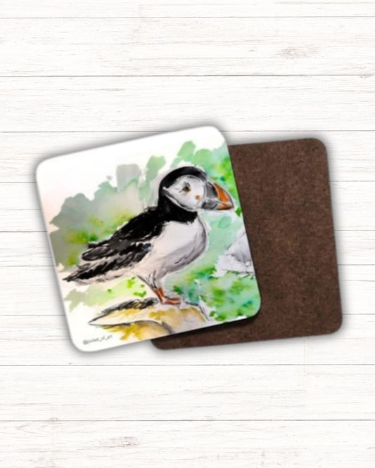 Artistic Coaster Puffin