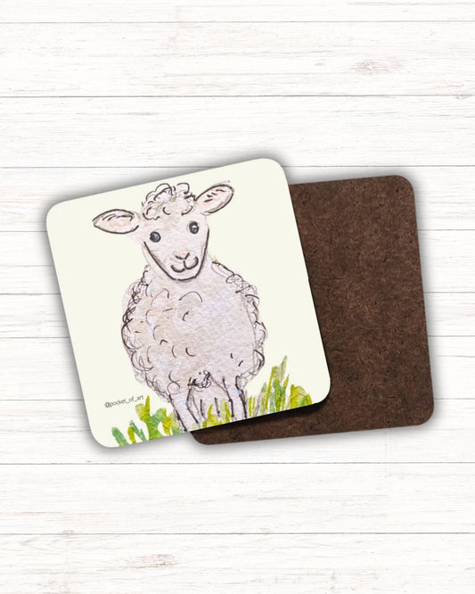 Artistic Coaster Sheep