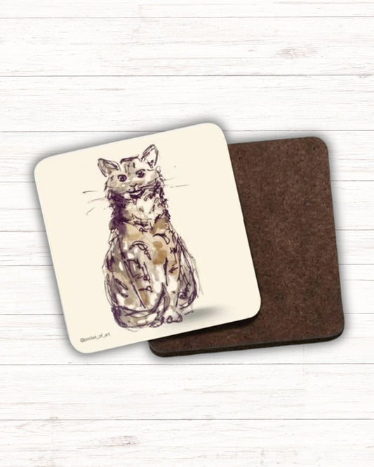 Artistic Coaster Petite Cat