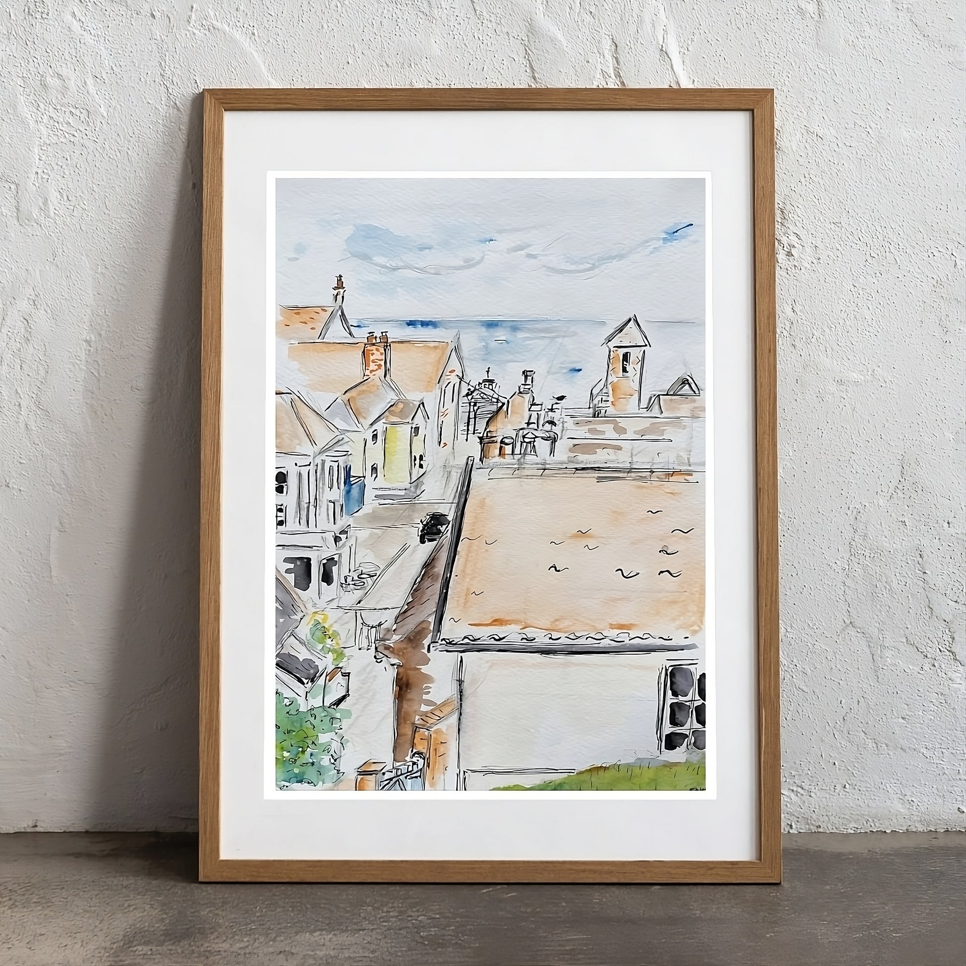 Aldeburgh Morning View - Pocket of Art Watercolour