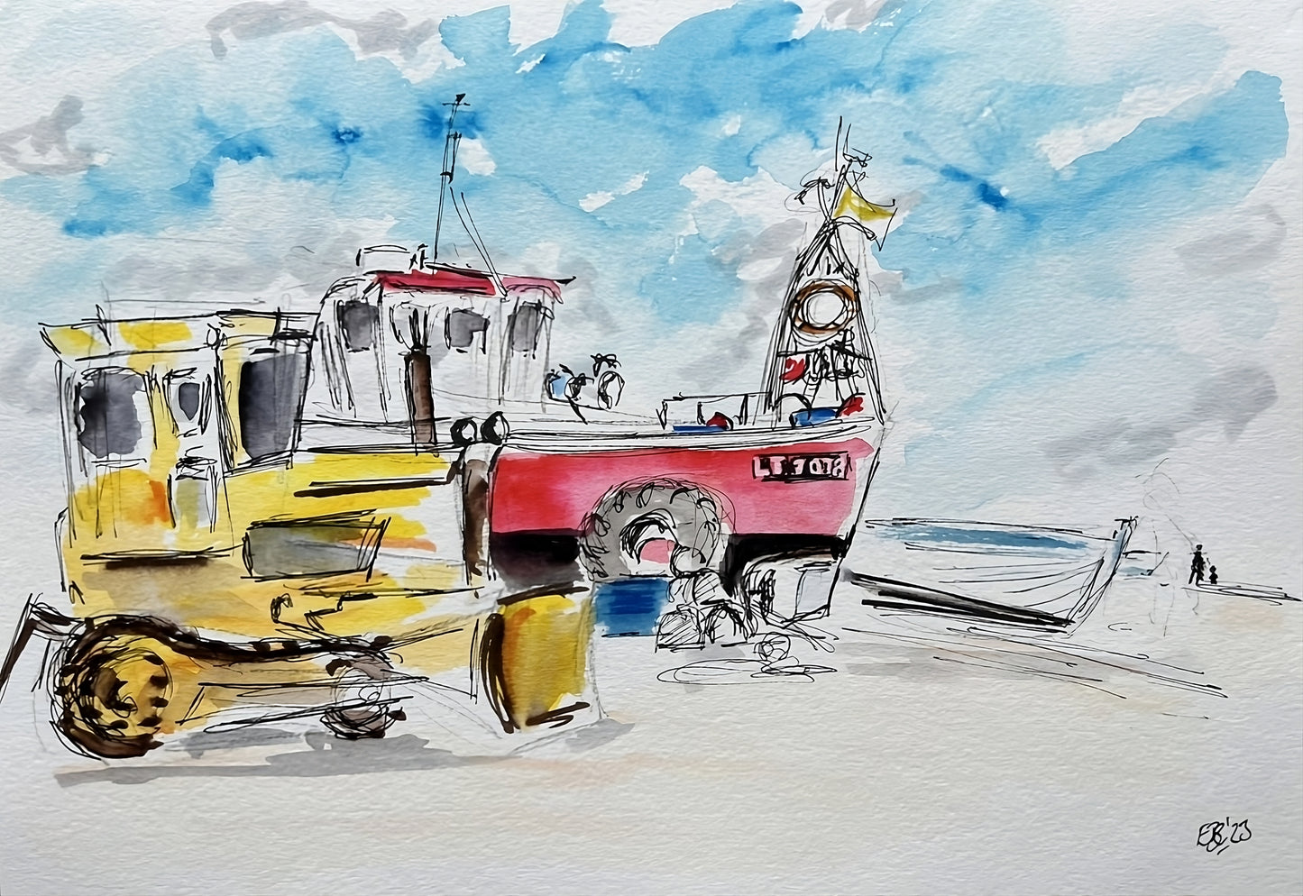 Aldeburgh by the sea - Pocket of Art Watercolour