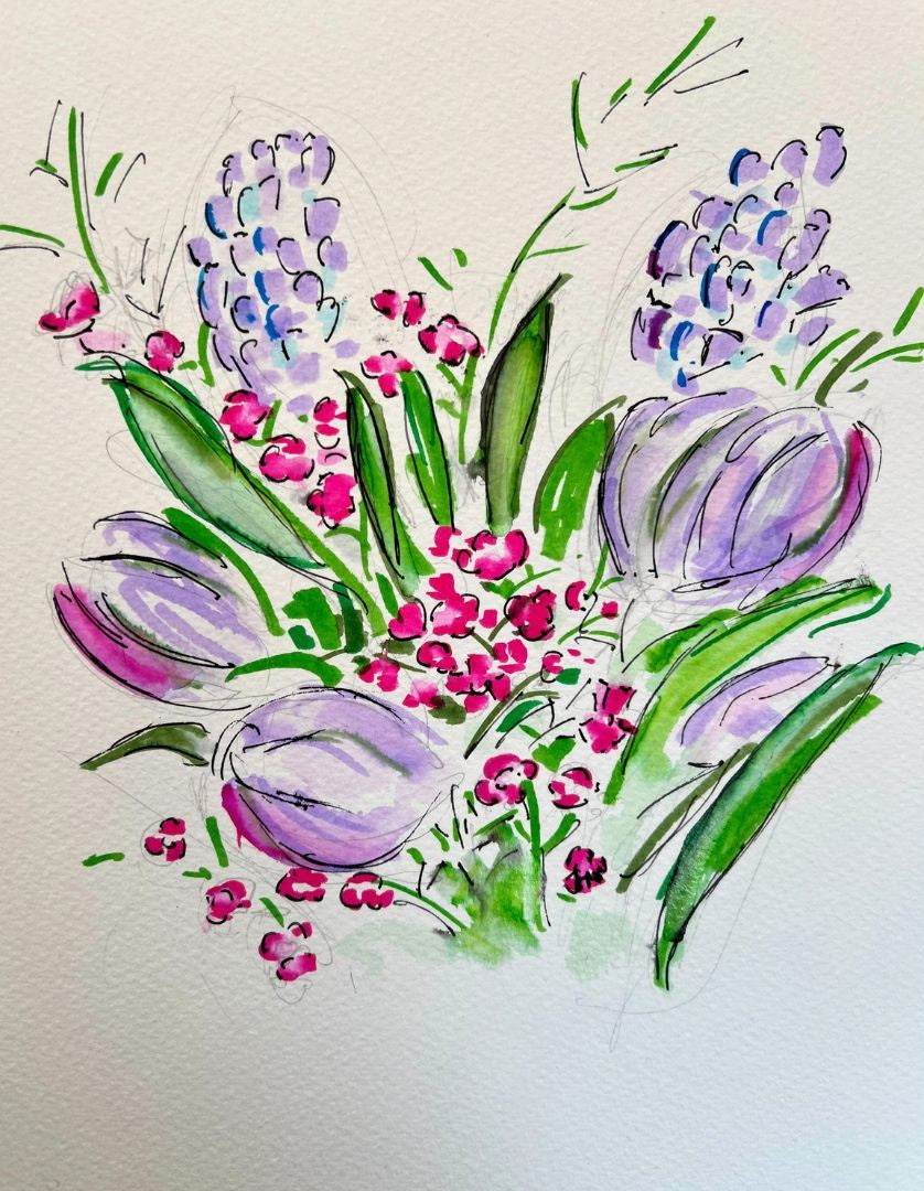 An early year bloom - Pocket of Art Watercolour