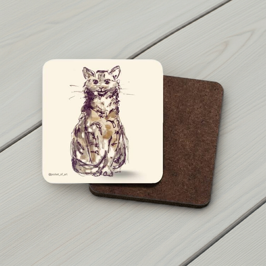 Artistic Coaster Petite Cat