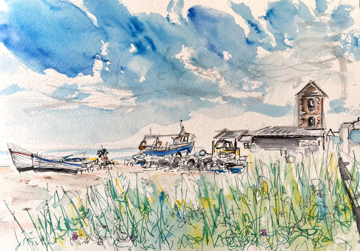 Autumnal Aldeburgh - Pocket of Art Watercolour