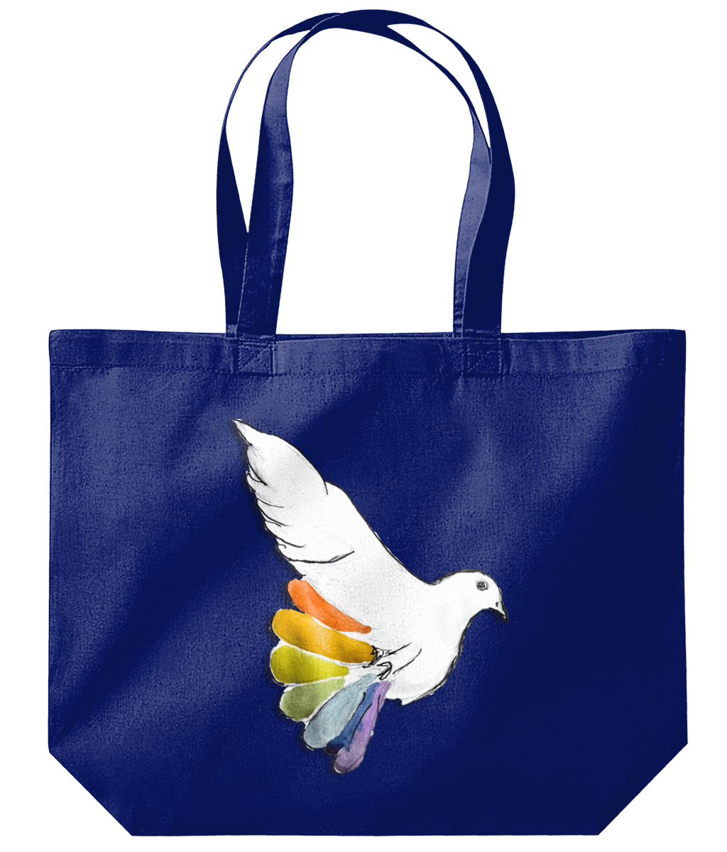 Tote Bag with Dove Artwork