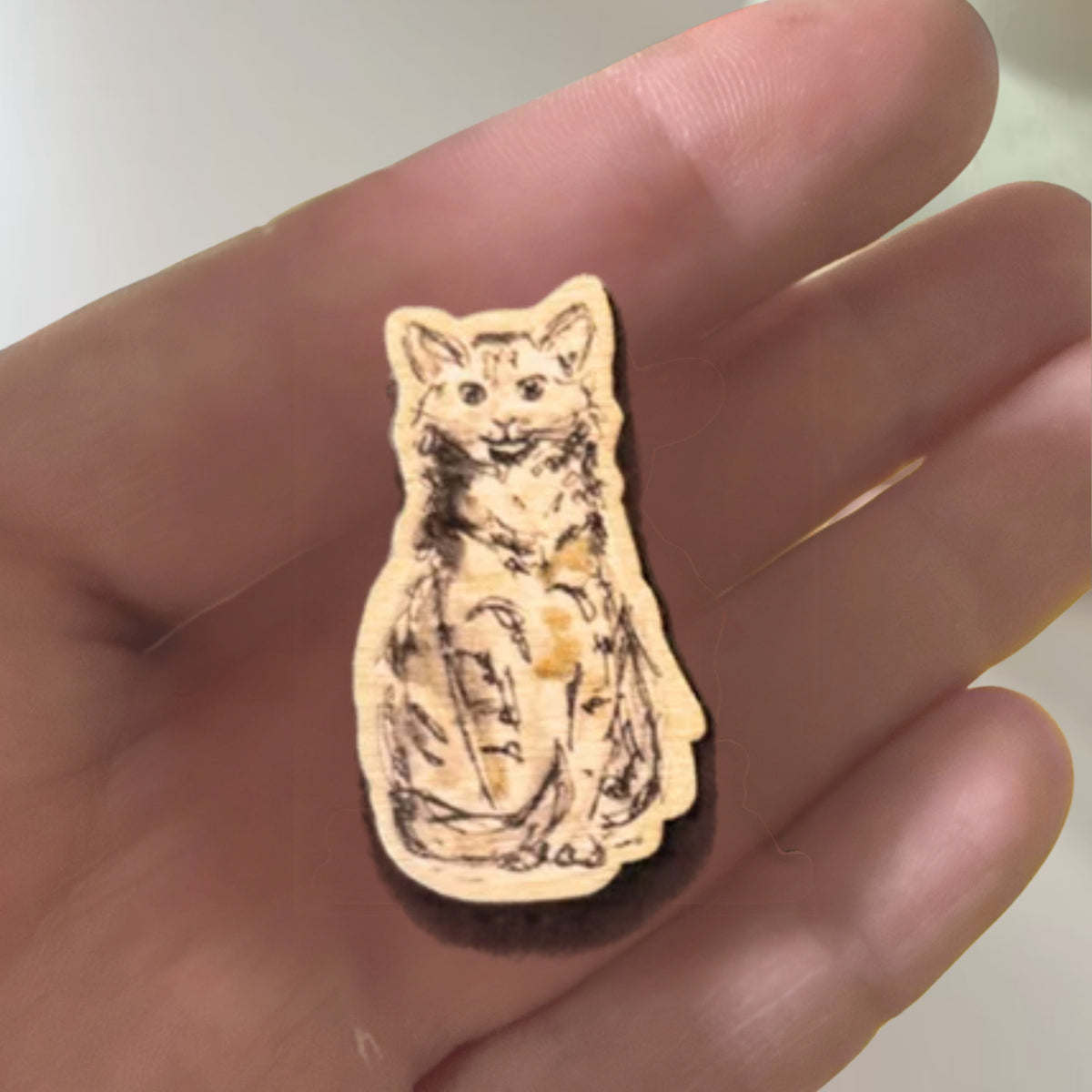 Petite Cat Pin Badge
