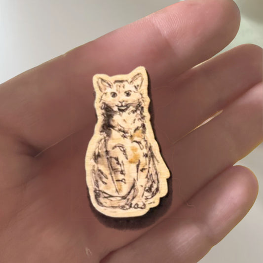 Petite Cat Pin Badge