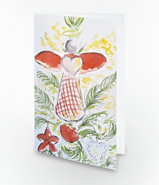 Christmas Angel Decoration Greetings Card - Pocket of Art Greetings Card