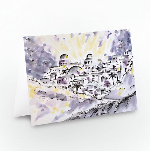 Christmas Greetings Card - Bethlehem - Pocket of Art Greetings Card