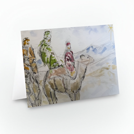 Christmas Greetings Card - Magi - Pocket of Art Greetings Card