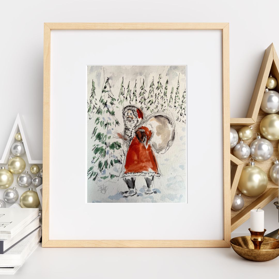 Christmas Santa - Pocket of Art Illustration