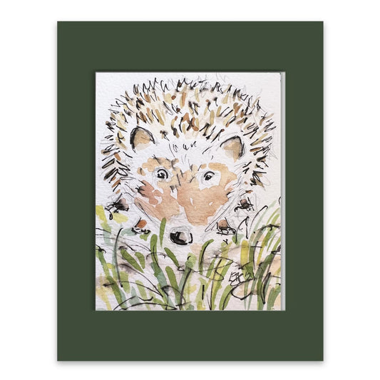 Charming Hedgehog watercolour