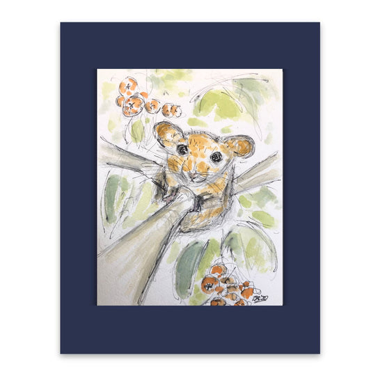 Cute Dormouse watercolour