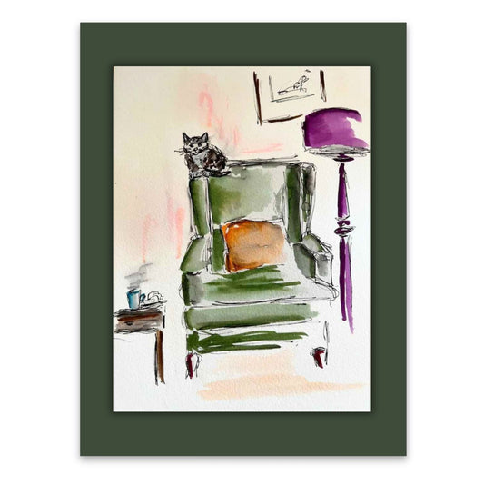Armchair Mia watercolour