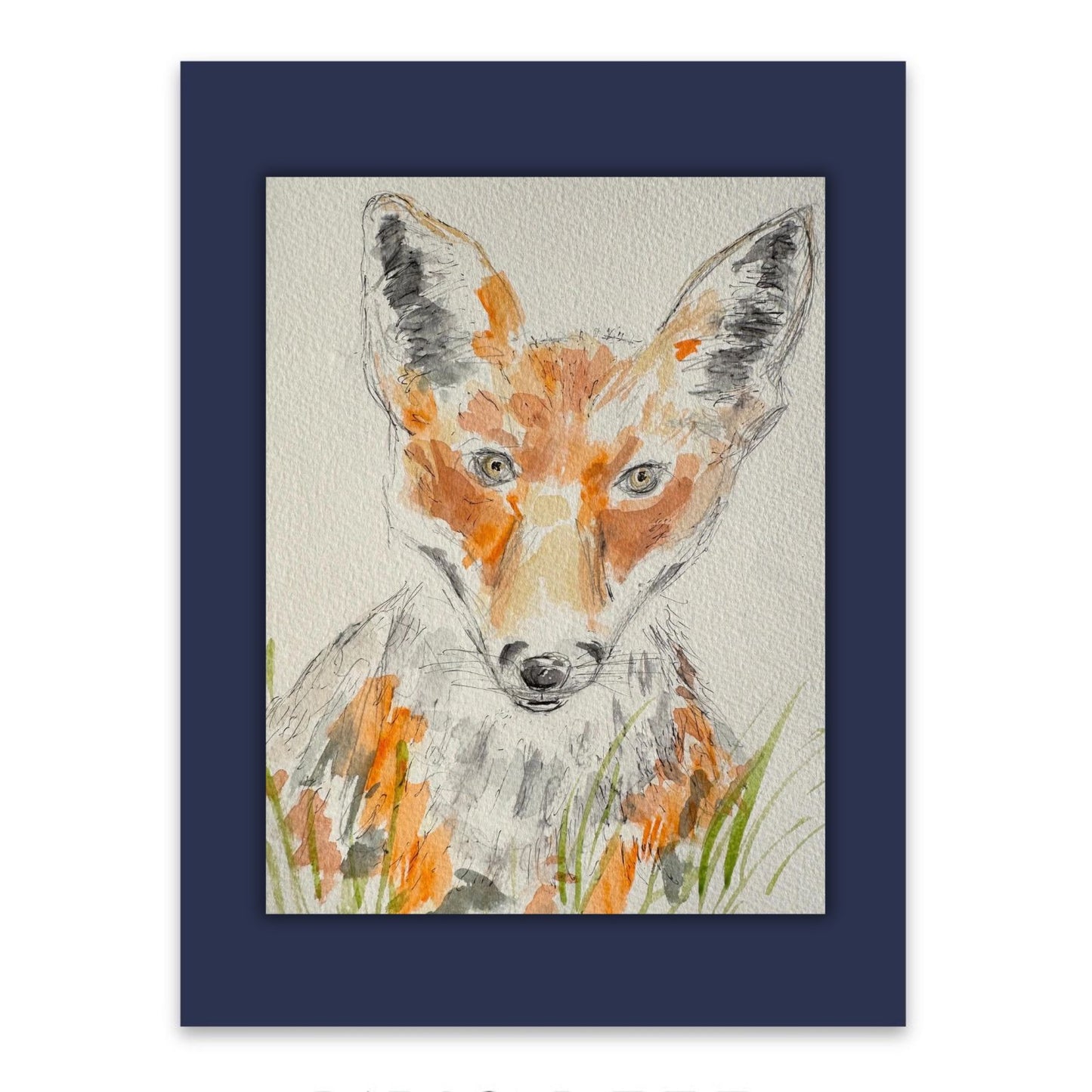 Elegant Fox watercolour
