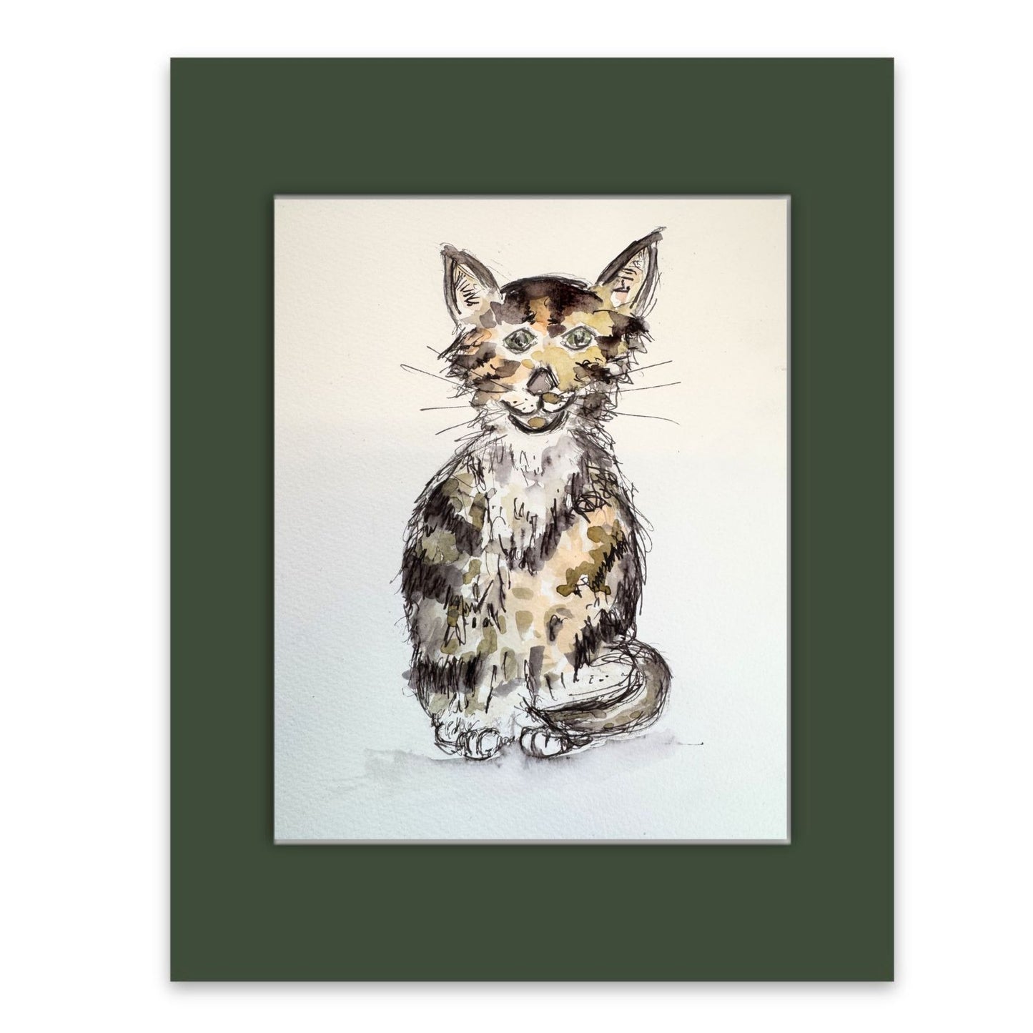 Tabby Cat Watercolour